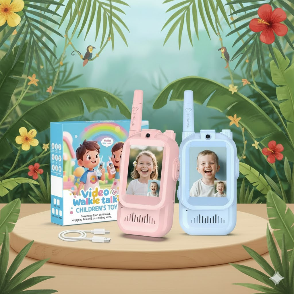 KidCom USB-C Rechargeable Video/Walkie Talkies