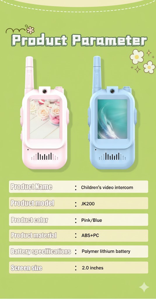 KidCom USB-C Rechargeable Video/Walkie Talkies